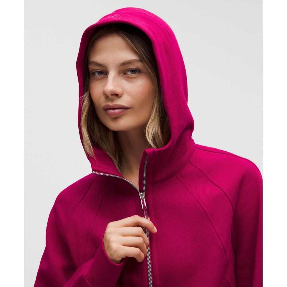 Lululemon Scuba Oversized Half Zip Hoodie Berry Rumble