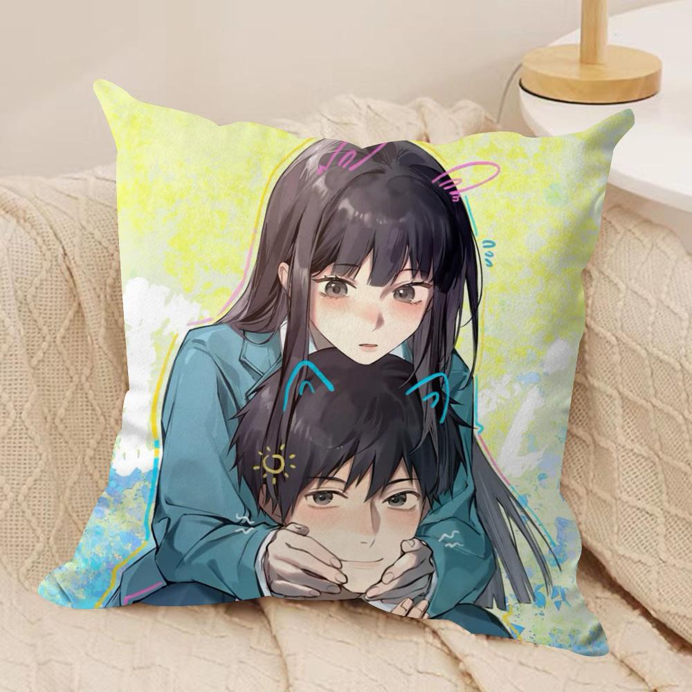 KKimi Ni TTodoke Anime Kissenbezug Weicher Plüschstoff Beidseitig Bedruckter Sofakissenbezug für Alle Jahreszeiten Wohndeko Geschenk