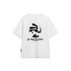 Li-Ning Patterned Letter Print T-Shirt Unisex Tops Milk-White AHST313-4