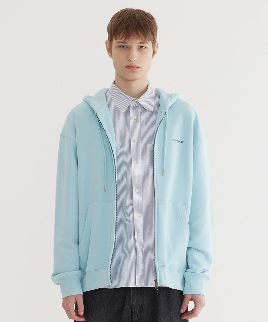 Covernat Small Authentic Zip-Up Hoodie Sky Blue