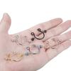 2 stuks/lot Chirurgisch Staal Nep Sexy Tepelklemringen Bedel Faux Tepelschild Niet-piercing Ringen Lichaamssieraden voor Vrouwen Cadeau
