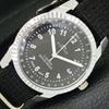 REFURBISHED HAND-WINDING SWISS MENS BLACK COLOR DIAL WATCH A431731-2 R108-a431731