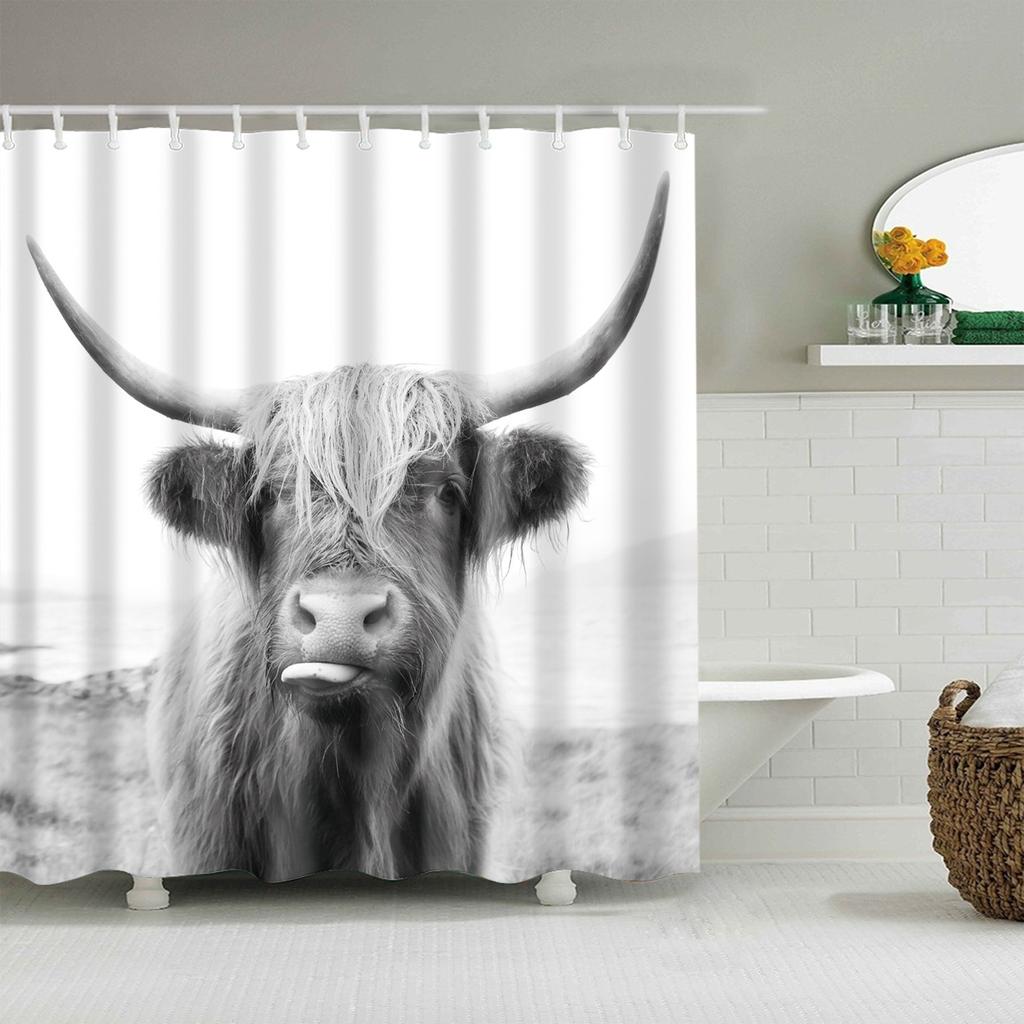 VIKAMA Nordic Inspired Instagram Style Starry Sky Pattern Shower Curtain Waterproof And Mould Resistant Bathroom Decorative Curt