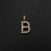 eManco Stainless Steel Style 26-Letter Pendant with Crystal Elements Suitable for Daily Wear Dating Social Fashion Jewelry