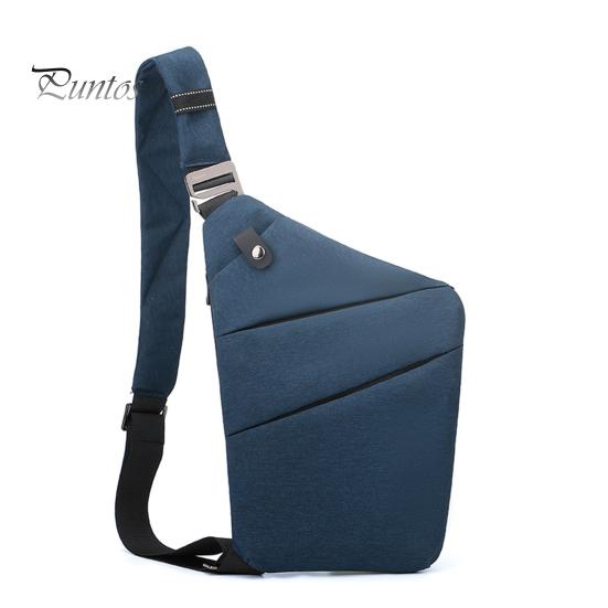 Storage Bag Anti Theft Travel Slim Sling Large Capacity Anti-theft Zipper Closure Adjustable Crossbody for Women Men Shoulder