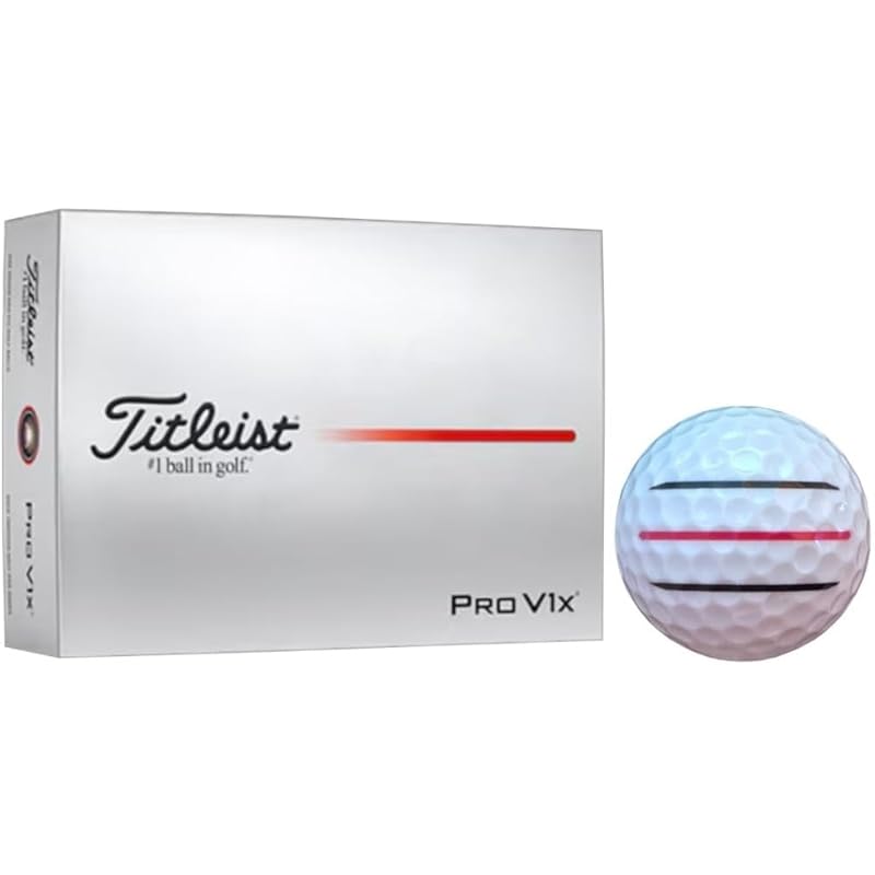 

[Hapiraki_Golf Line] golf ball 2025 Pro V1 V1X With line (V1X_1 dozen white_3 lines)
