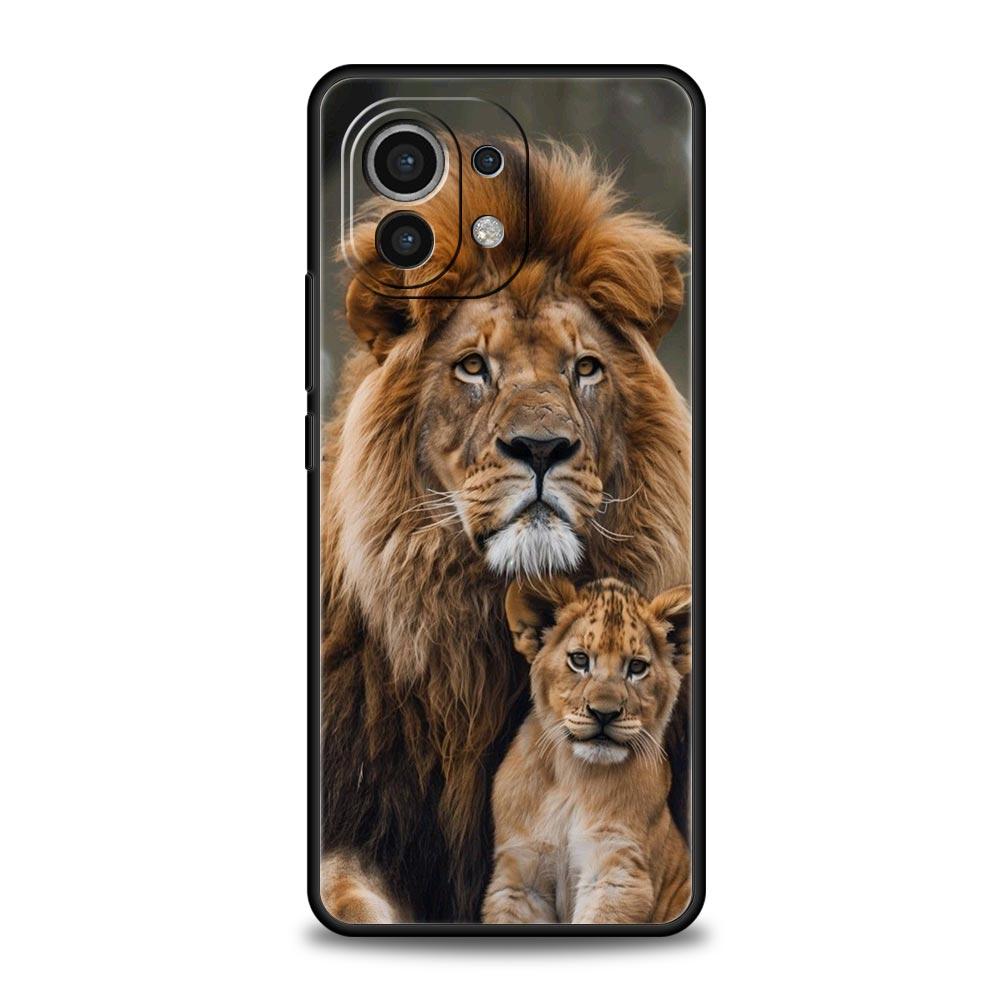 Custodia per Telefono Per Xiaomi Mi 15 14 14T 13T 12T Pro 12 13 11 Lite 5G 11T X6 X5 Pro Morbida Cover in TPU Leone Maschio Alpha Cucciolo