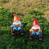 New Style Recliner Reading Goblin Ornaments Casual Home Desktop Dwarf Dwarf Resin Craft Decoration