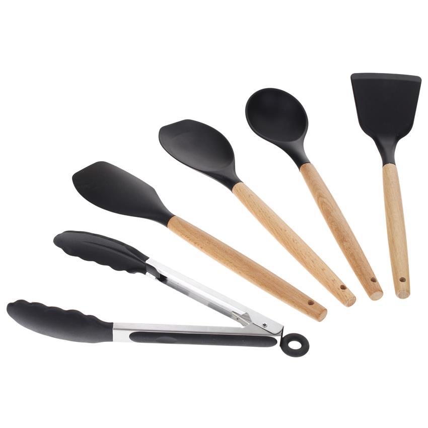 Kitchen Utensils Kitchen Utensil Set Silicone Teflon Wooden Accessories