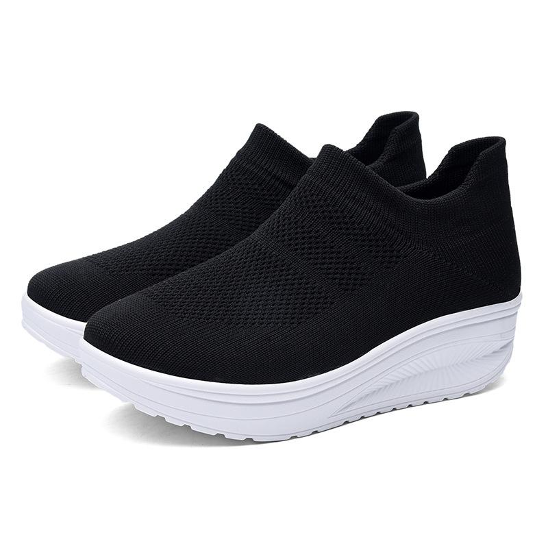 Socks shoes women's fly-woven sneakers overshoes rocking shoes casual shoes generation