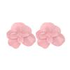 Pinkdudu Candy Color Zinc Alloy Layered Flower Stud Earrings Drip Glazing Earring Summer Jewelry PD2196