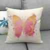 Watercolor Animal Butterfly Pattern Series Digital Printing Short Plush Pillow Covers For Sofa Office Cushion Cover Home Goods