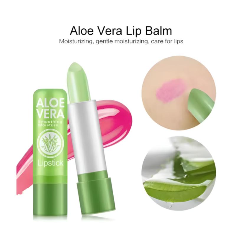 Rouge à Lèvres Aloe Vera Changeant de Couleur – Baume Hydratant Teinté pH (3.5 g / 0.12 oz)