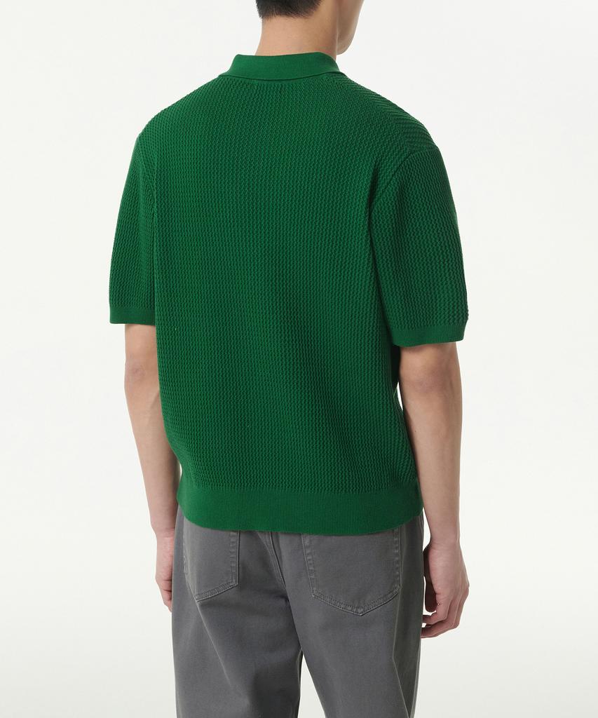 MUSINSA STANDARD Crocheted Knitted Polo Shirt [Irish Green]