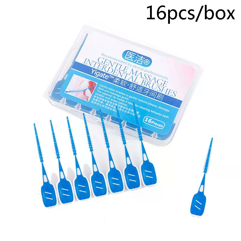16pcs Interdental Brushes Cleaning Floss Teeth Dental Oral Care Tool