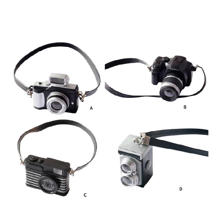 Miniature Camera Props Realistic DSLR Camera Model Figure Doll House Accessories Photography Props Kids Room Decors