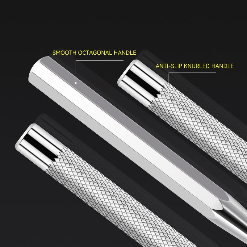 Runder Schaft aus legiertem Stahl Körner Metallpositionierung Bohrmaschinenpositionierung Bohrer Rutschfester Körner Mittelloch