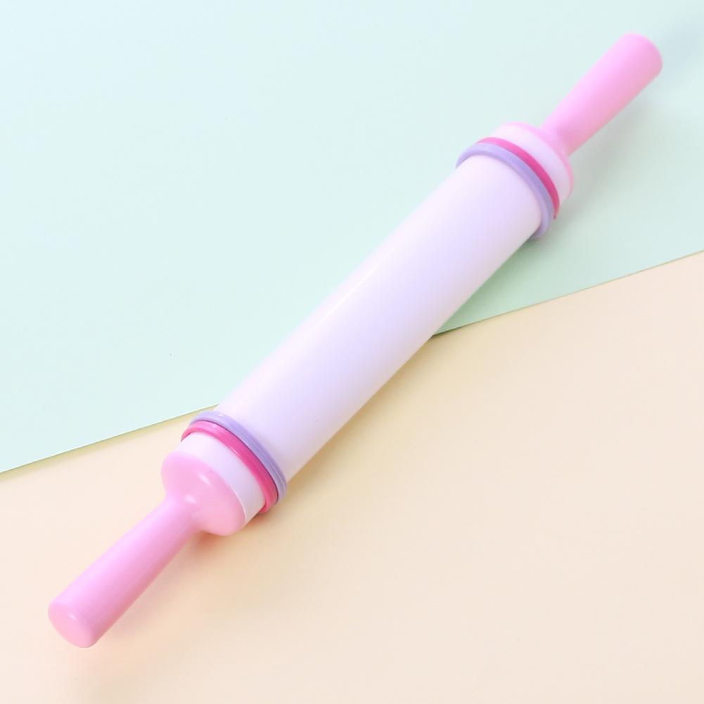 1 Pcs Cake Roller Pin Baking Biscuit Fondant Cake Dough Roller Plastic Non-Stick Adjustable Rolling Pin Baking Tools