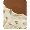 Baby And Children'S Clothing Infant Crinkled Cotton Set Seamless Home Wear Infant Clothes Air-Conditioning Suit Two-Piece Set