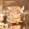 MU X MIAO SPACE Ангельский Кот 3D Металлический Пазл DIY Ручная Работа Образовательная Пазл-Игрушка Настольное Офисное Украшение Подарок для Снятия Стресса