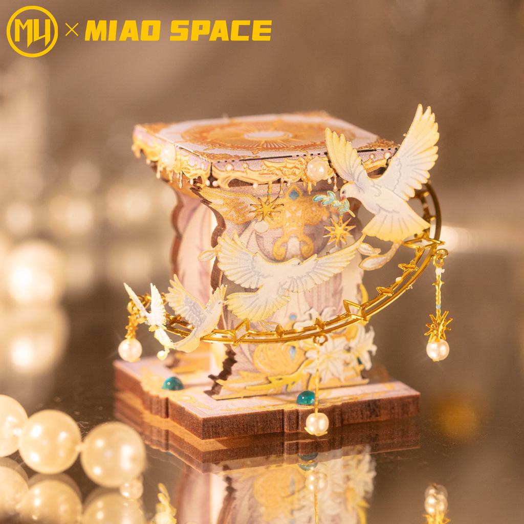 MU X MIAO SPACE Ангельский Кот 3D Металлический Пазл DIY Ручная Работа Образовательная Пазл-Игрушка Настольное Офисное Украшение Подарок для Снятия Стресса