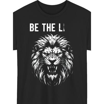 European Sizes The Sheep Motivational Lion Graphic Mens T-Shirt | Unisex Casual & Athletic Wear, Durable Digital Print, Short Sleeve Round Neck Tee