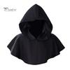 Halloween Cape Hood Middelalder Death Hat Ensfarget Retro mørk stil Cosplay kostyme Sceneshow Performance Sjal Cap