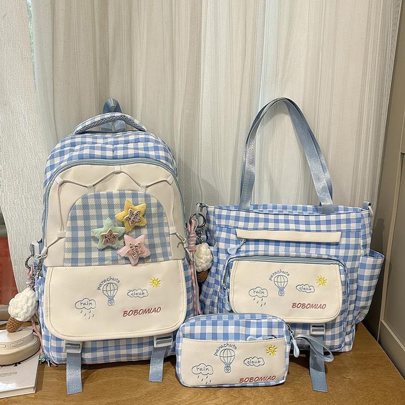Schoolbag Korean Version Cute High-value Backpack for Women's New Casual Trendy Backpack Large-capacity Japanese Junior and High School Schoolbag