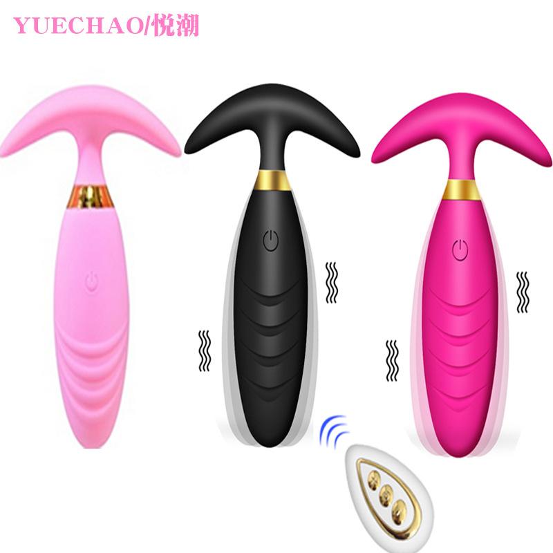 Back Court Wireless Remote Control Anal Plug Female Charging Wear Expansion Vibration Anal Plug Masturbation Adult Sex