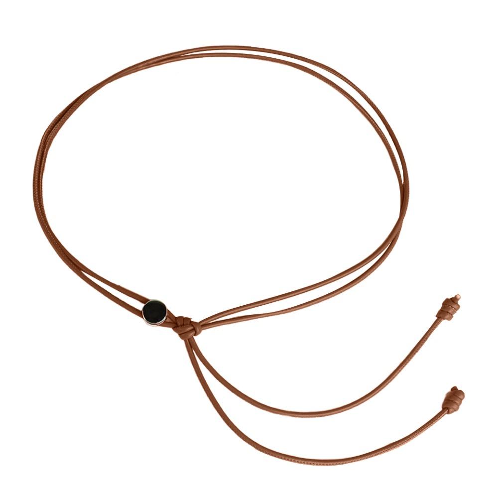 Nastavitelné provázkové pásky Měkký PU kůže Pletený pásek na pas Popruh Pro sukně Džíny Šaty Oblečení