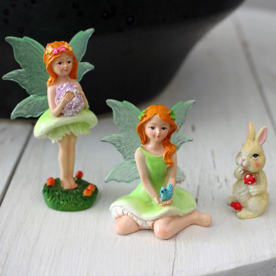 Ornements D'elfes De Forêt De Dessin Animé, Figurines Miniatures De Jardin Féerique En Résine, Accessoires De Décoration Pour La Maison, Le Salon, Le Bureau