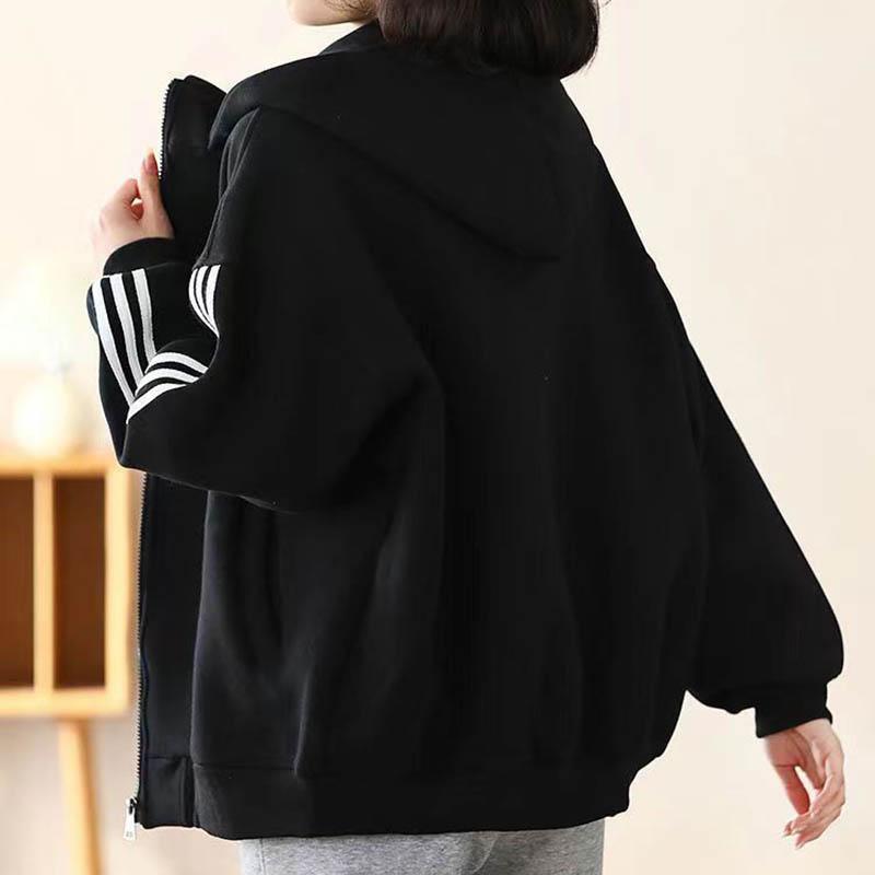 Coat for Women Cotton Winter Padded Thickened Large Size Casual Oversize Loose Double Layer Hooded Jacket