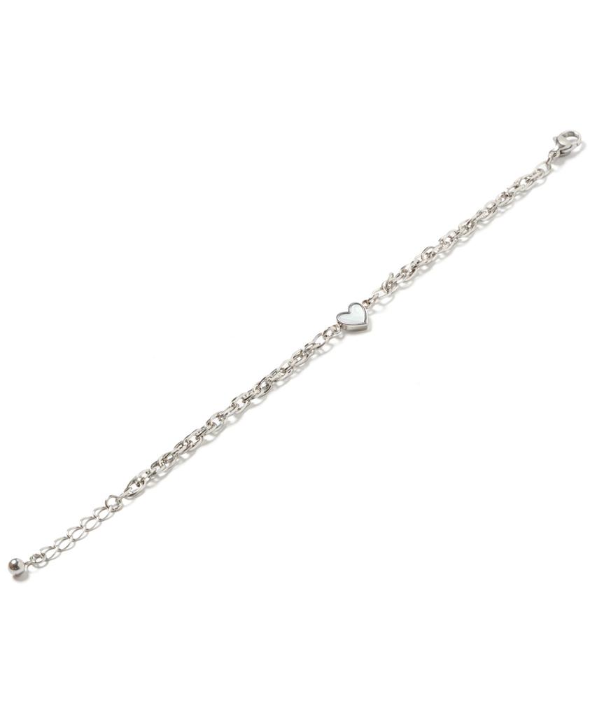 Polalita Surgical Chain Heart Bracelet (Plt-Br-004_Sv)
