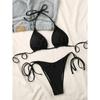 8 Colors Halter Brazilian Bikini Women Swimwear Female Swimsuit Two-pieces Bikini Set Padded Bather Bathing Suit Swim Lady