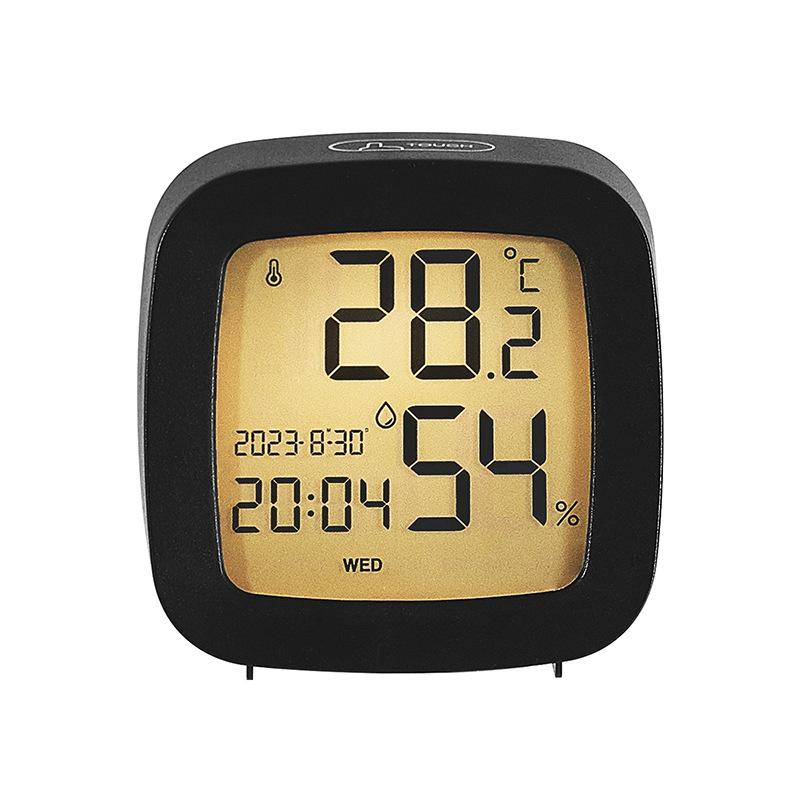 Simple Multifunctional Clock Temperature and Humidity Compact LCD Clock Student Clock Creative Bedside Alarm Clock