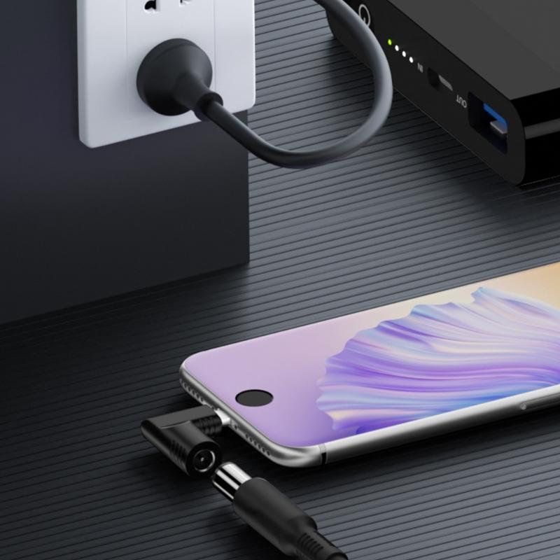 DC12V-20.5V Type-C Power Jack Type-C Male To DC Female Power Connector Adapter 3.0x1.1mm 7.9x0.9mm 5.5x1.7mm 7.4x0.6