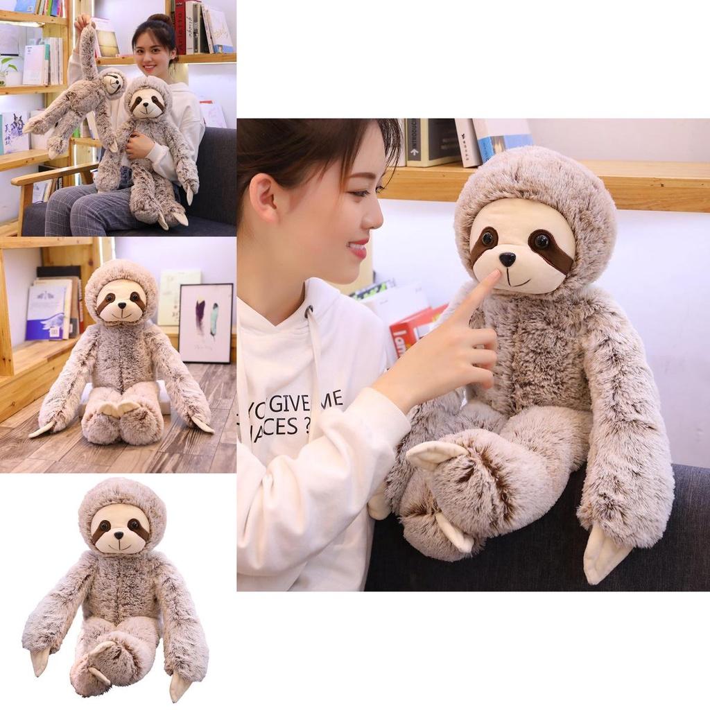 Adorable 50/70cm Sloth Plush Stuffed Toy Animal Soft Doll Perfect For Kids Gifts