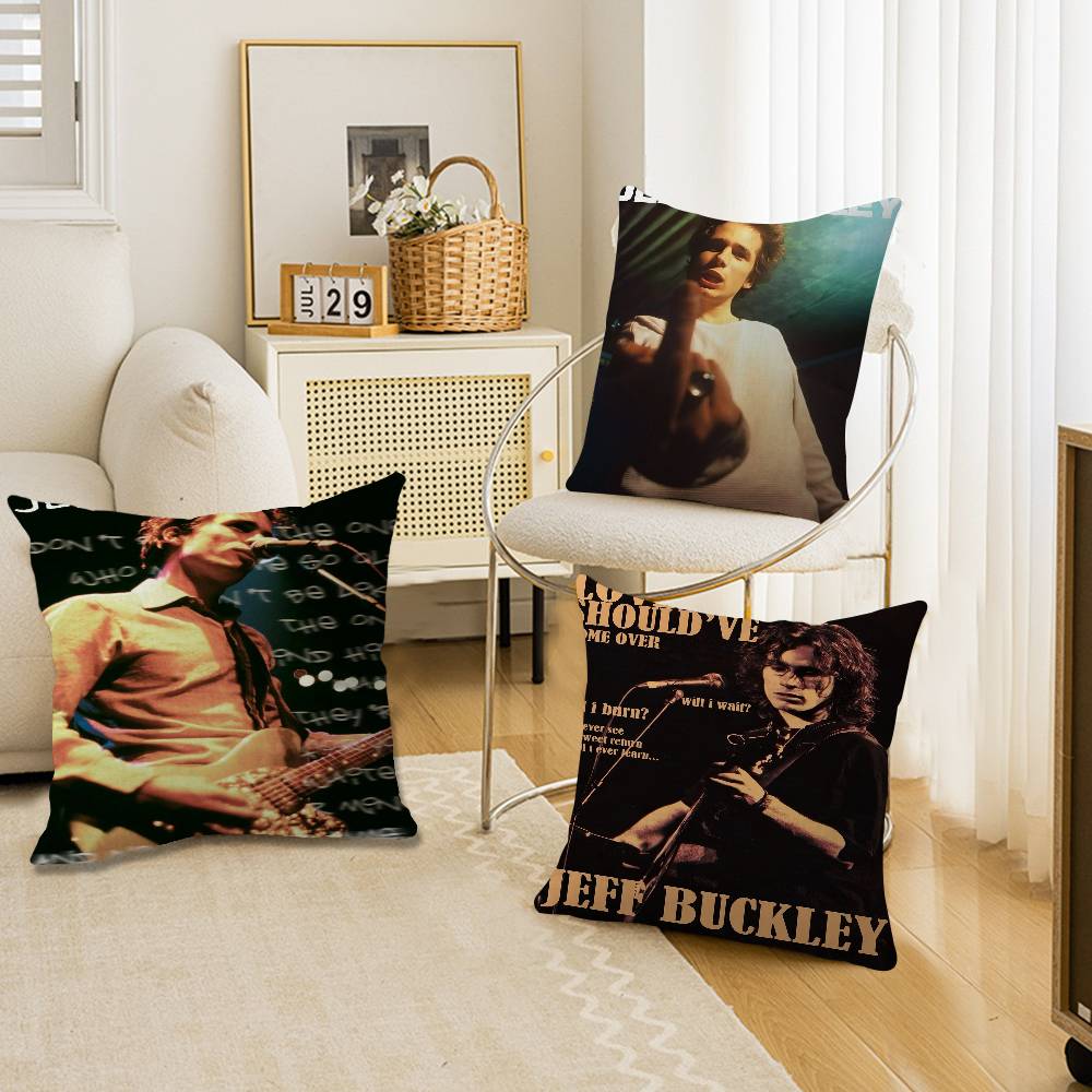 Singer J_Jeff B_Buckley Album Magazine Pillow Anime Pillow Sofa Bed Head Pillow Cover Cushion Cover 45X45 Cm Fashion