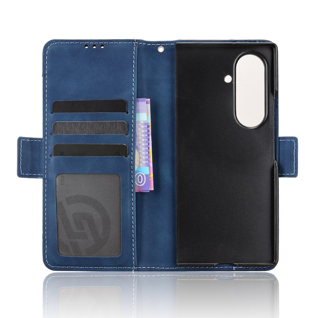 For Samsung Galaxy Z Fold7 5G Leather Case Phone Wallet Cover with Multiple Card Slots