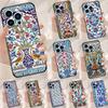Alte florale Fliesen Hülle Für iPhone 16 15 Pro Max 11 12 13 Mini 14 15 Pro Max 15 Plus XR 16e Handy Rückseite