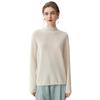 Lekasha 100% Pure Cashmere 12-Gauge Rolled Hem Turtleneck Sweater