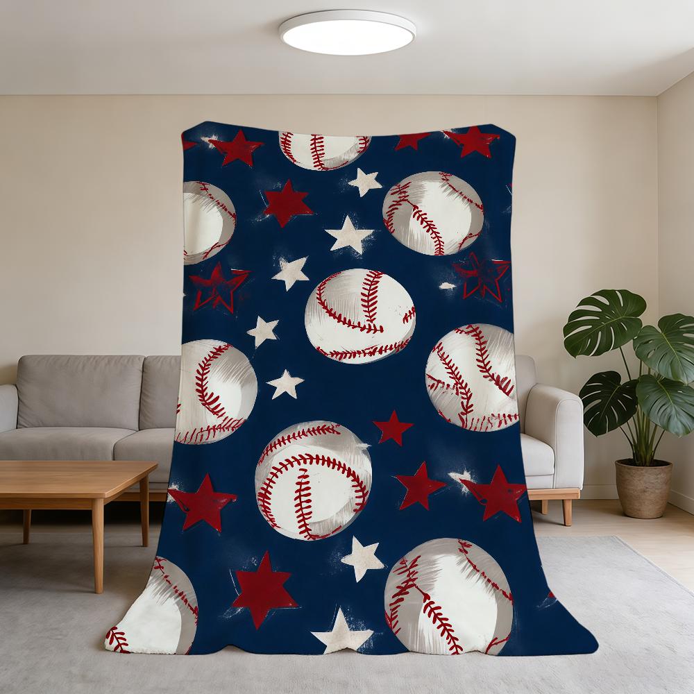 Cool Baseball Sport Blanket Flannel Warm Soft Throw Blanket For Room Sofa Childish Birthday Gifts