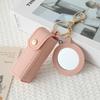 Travel Lipstick Bag with PU Leather Keychain Holder Keeps Lip Balm Safe and Accessible