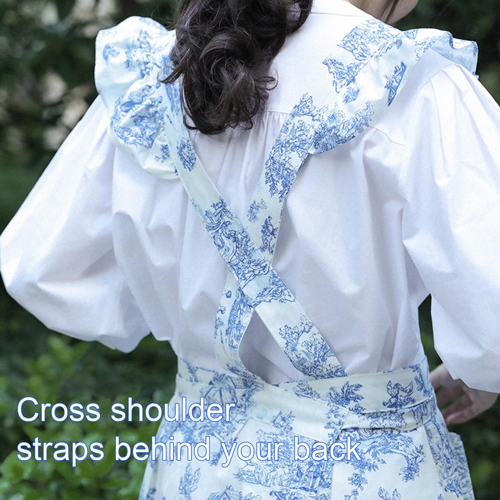 French Apron with Adjustable Waistband Cooking Apron for Home Cooks Chefs and Fashion Forward Individuals