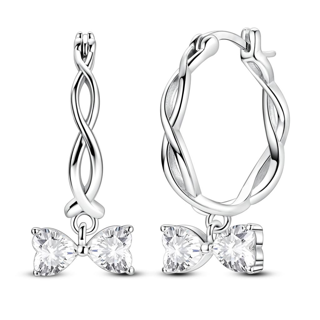 Butterfly Copper Hoop Earring For Woman Eardrop Original Earring Fine Jewelry Gift