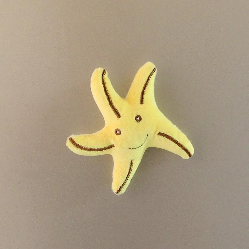 Creative Marine Animals Plush Fridge Magnet Cute Clown Fish Sticker Fluffy Doll Home Refrigerator Cartoon Decor Dolphin Octopus