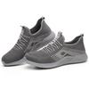 Breathable Mens Womens Safety Shoes Trainers With Slip Resistant Steel Sole