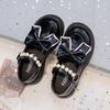 Classmate 2025 spring patent leather children's shoes girls princess shoes butterfly flower fashion girls shoes shallow mouth student shoes