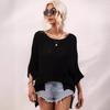 Spring/Summer New Women's Knit Loose Solid Color Imported Fashion Set Women's Knit Sweater
