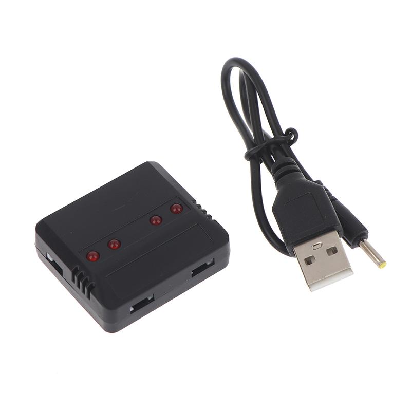 Încărcător USB Lipo 4 în 1 de 3,7 V pentru E010 H31 X4 Syma X5Sw X5C X5Hw Barcă RC Mașină Dronă Elicopter Piese Accesorii